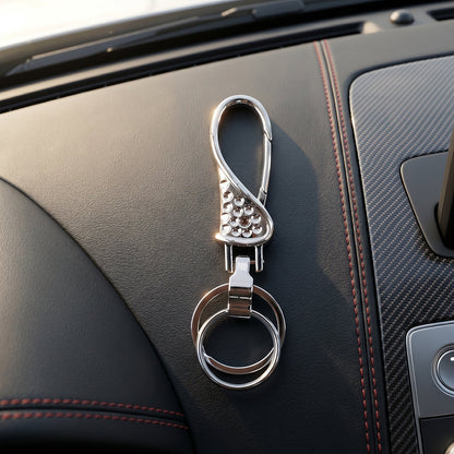 Heavy-duty keychain carrier in action