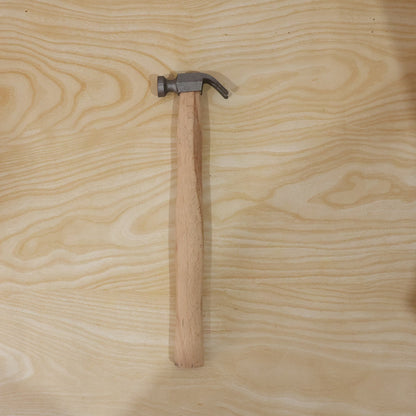 Daily use claw hammer with wooden handle