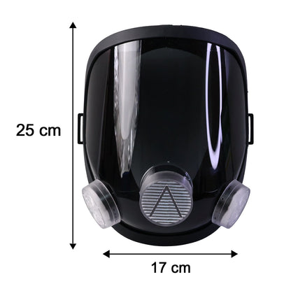 Size guide for full face safety mask