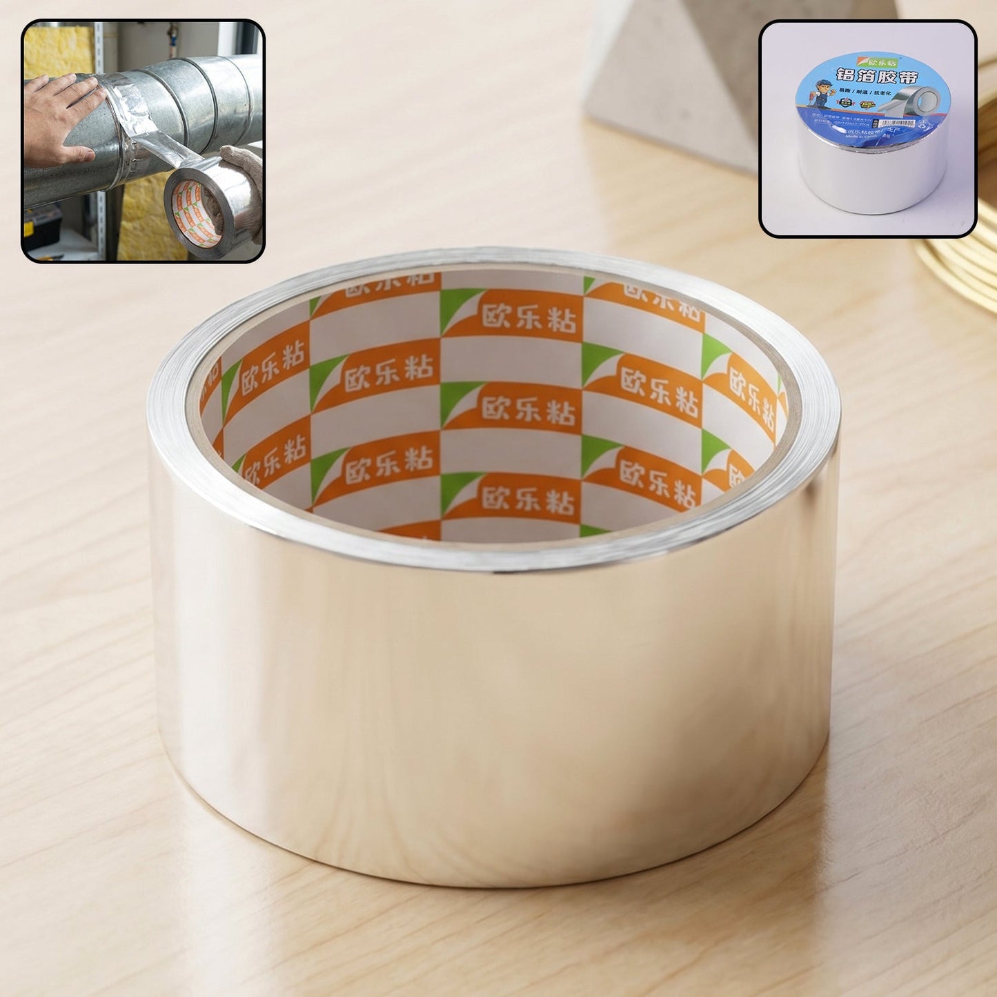 Heat resistant tape for pipes and ducts installation