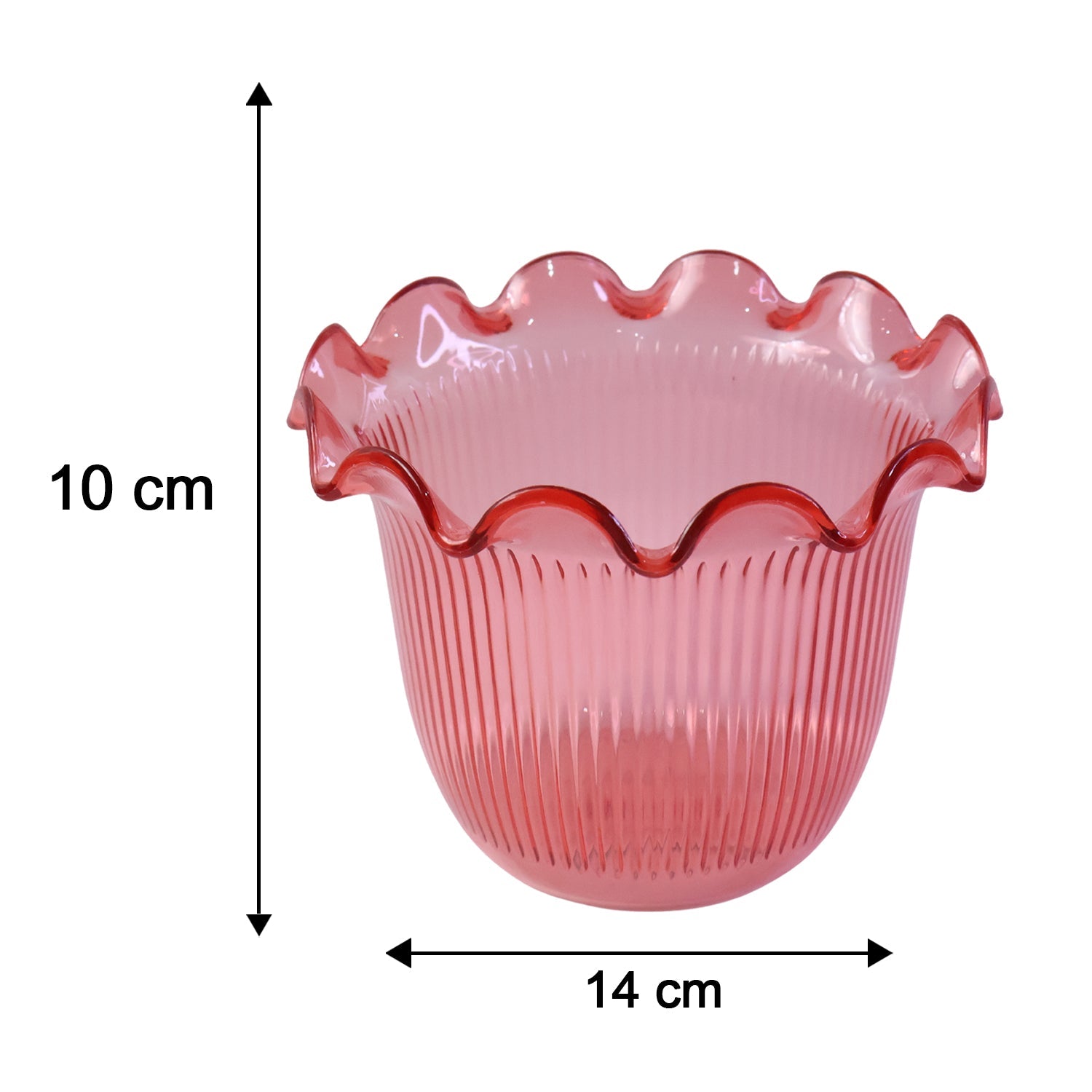 Size guide for decorative flower pot vase