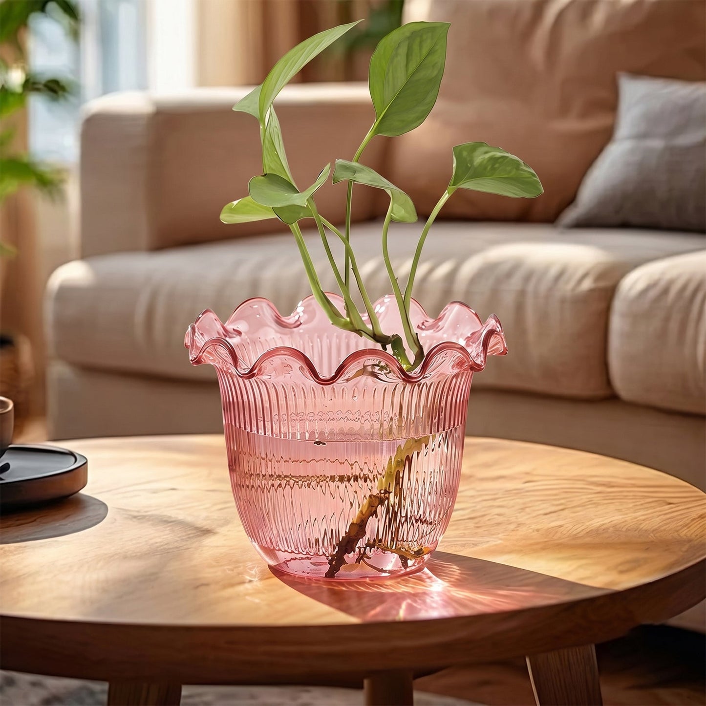 Plant decor using decorative flower pot