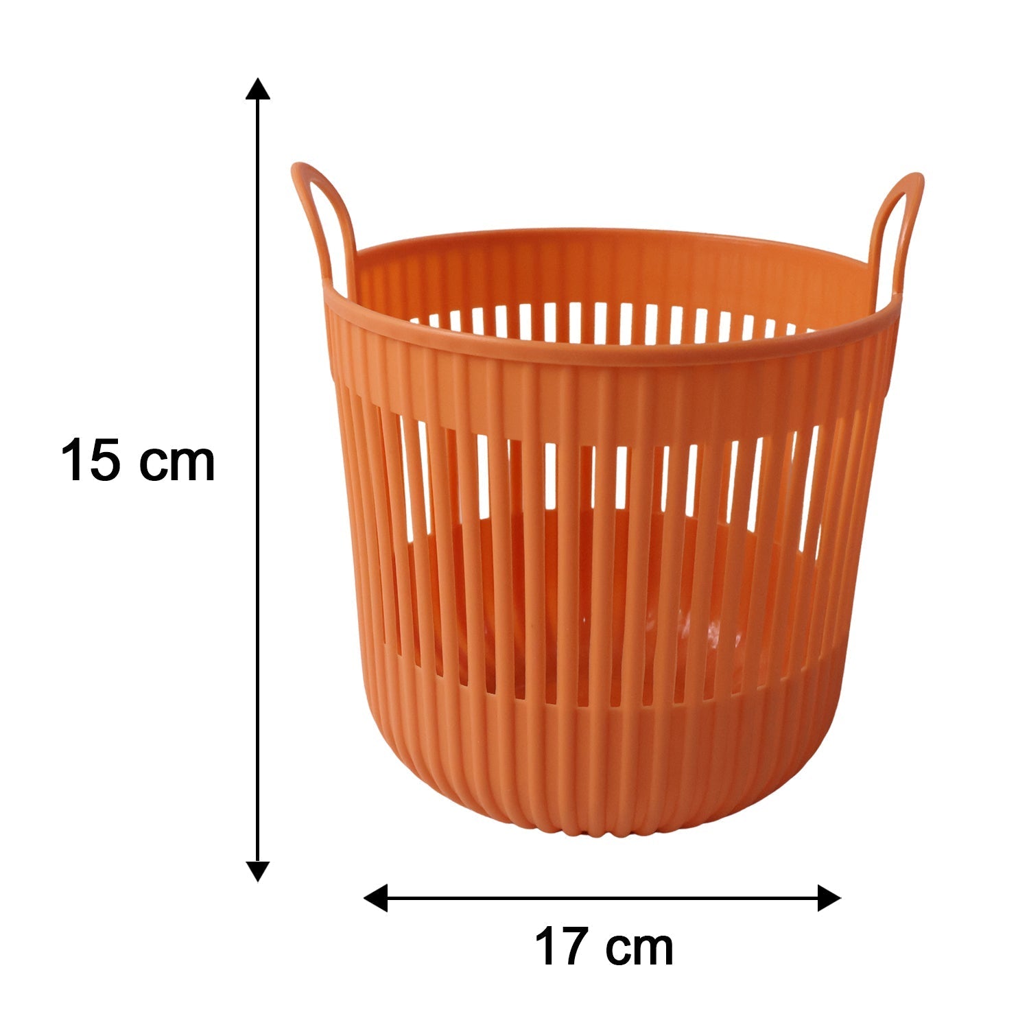 Size guide for round storage basket