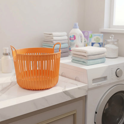 Organizing use of round storage basket