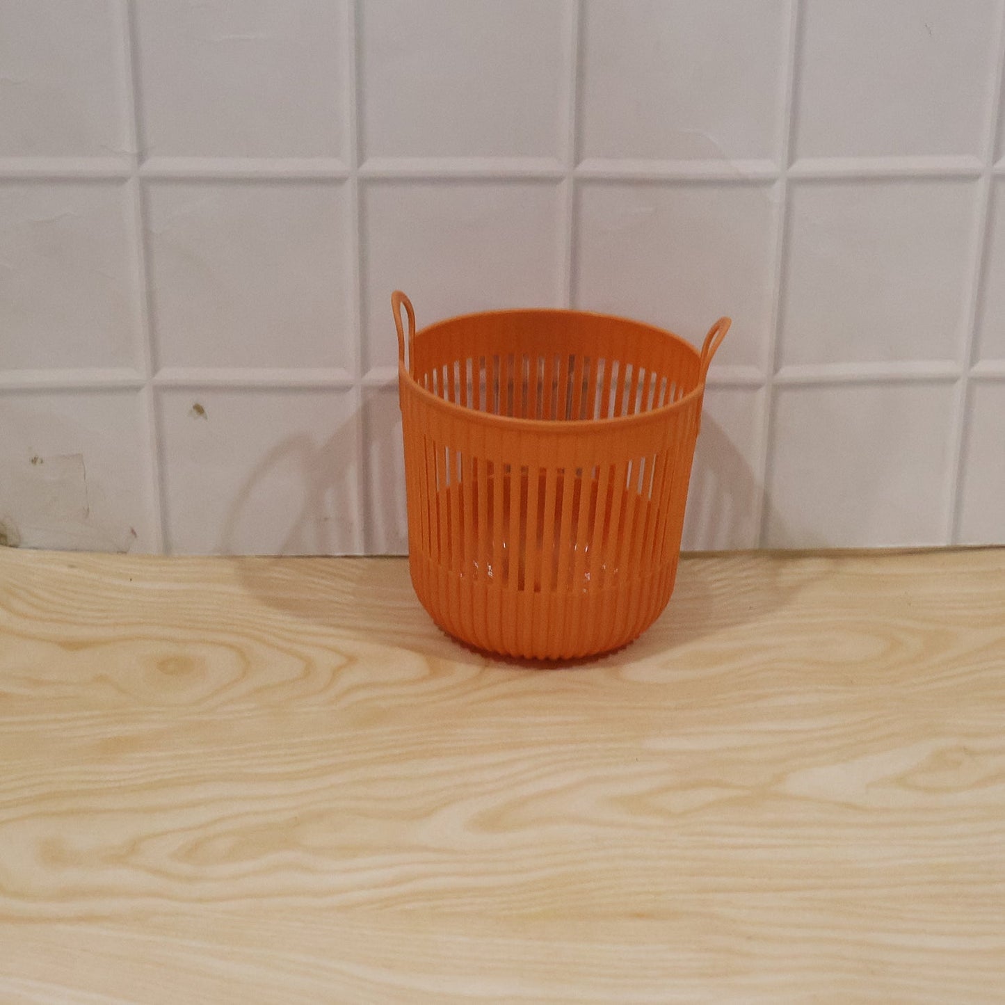Daily use storage basket in a home environment