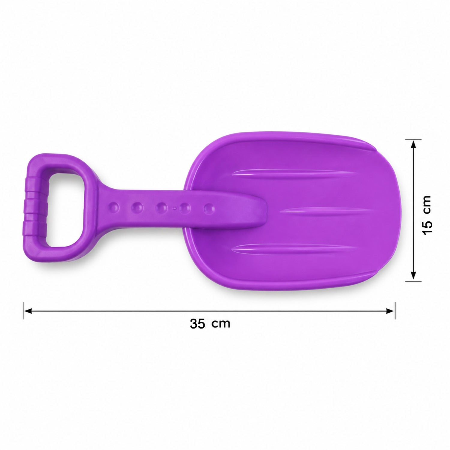 Size guide for kids beach sand shovel scoop toy
