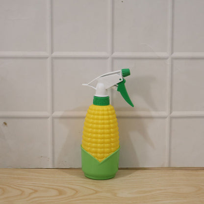 Close-up of the unique corn design of the spray bottle.