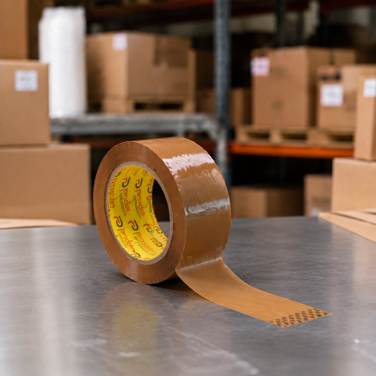 Brown cello tape box sealing 120 meters for secure packaging