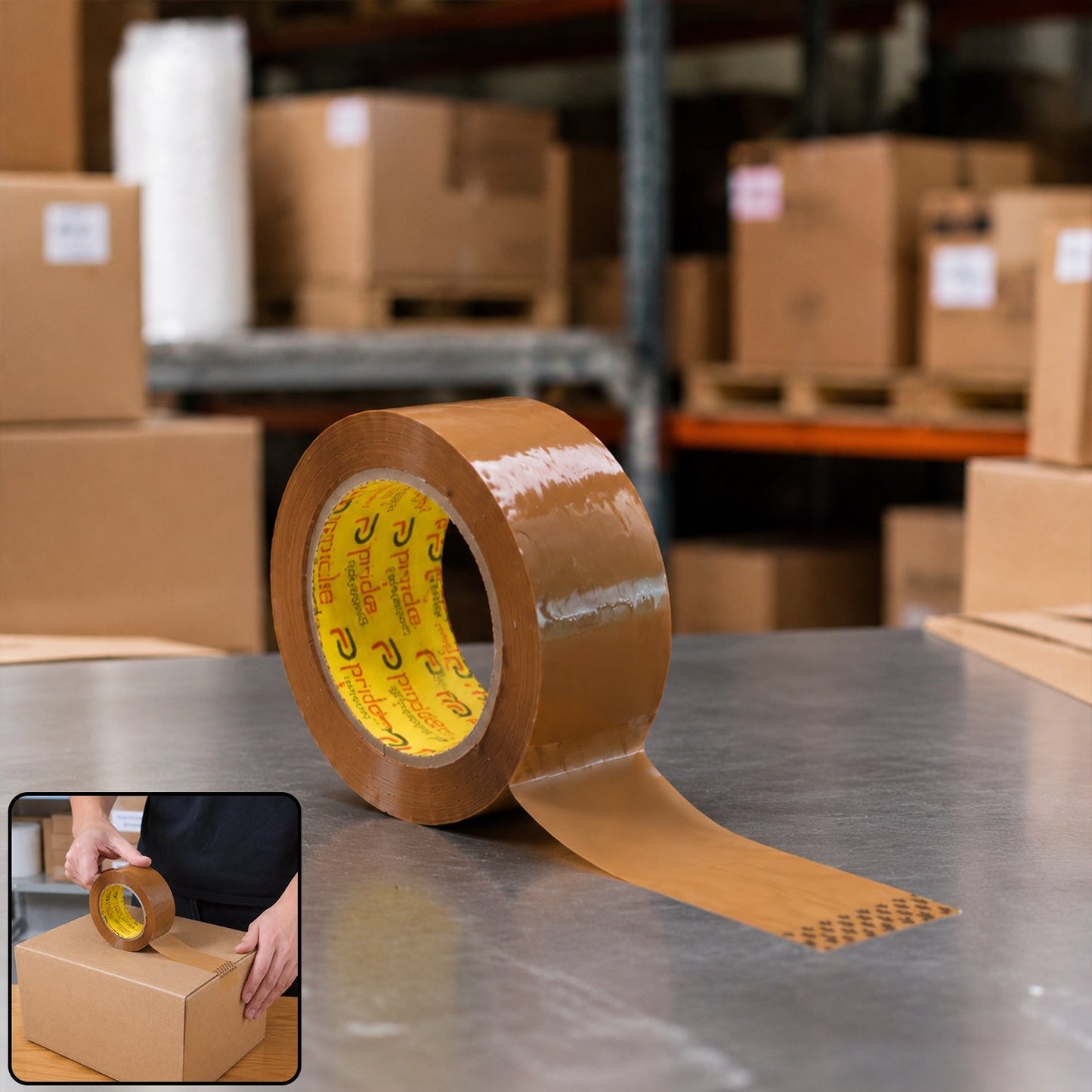 High-quality packing tape ideal for shipping and sealing