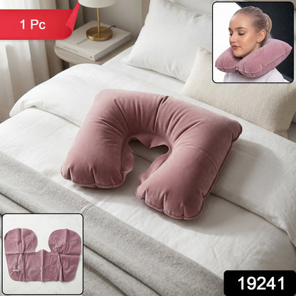 Portable travel neck pillow in assorted colors