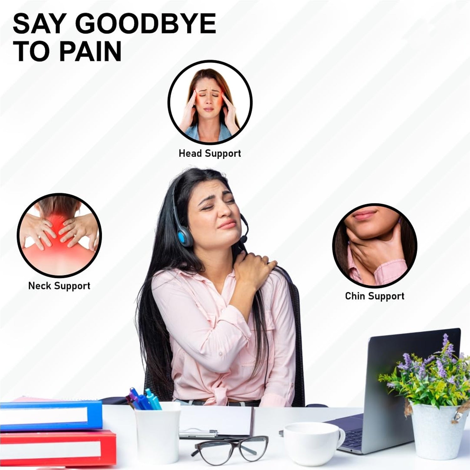 Features of soft U-shaped travel neck pillow