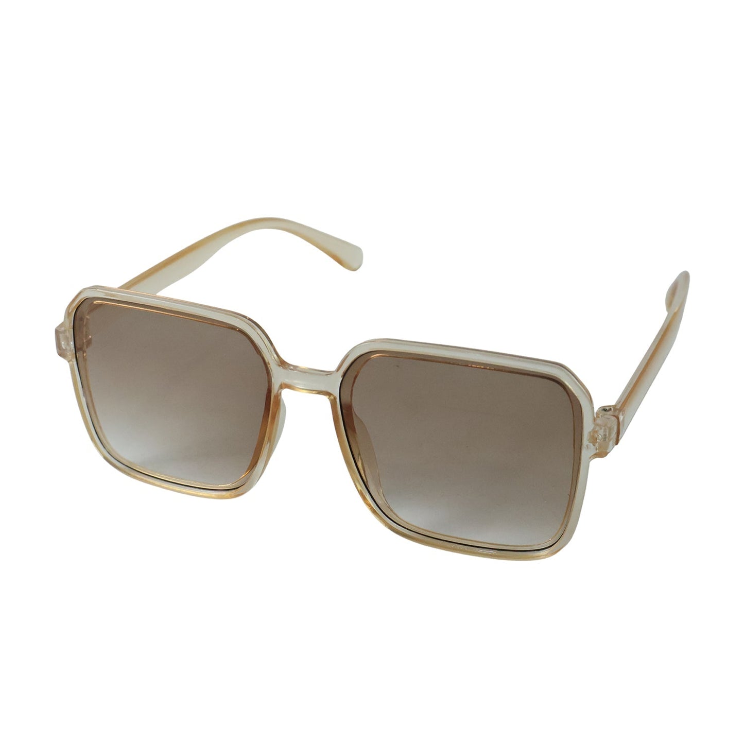 Retro sunglasses on white background