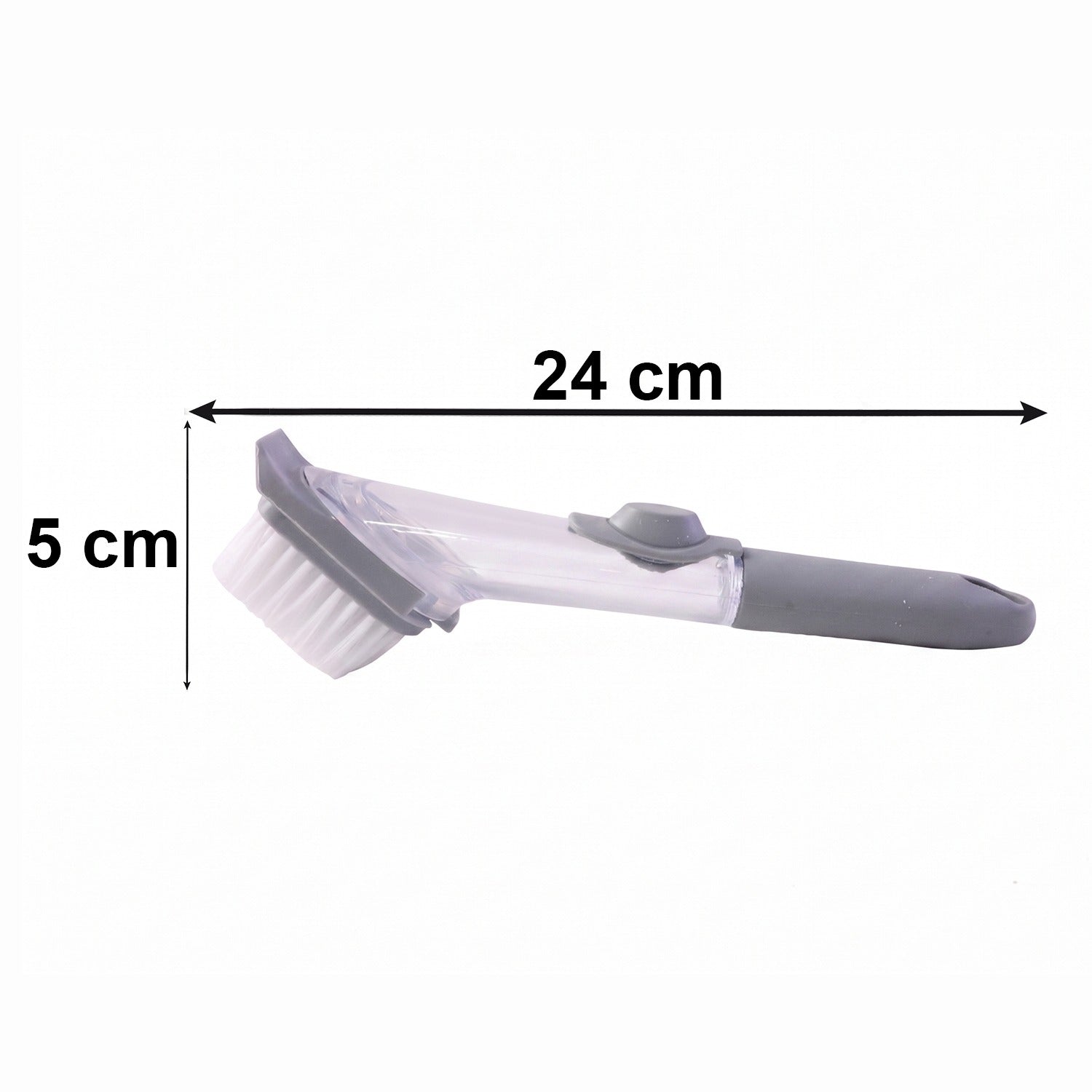 Dimensions of the soap dispensing dish scrub brush