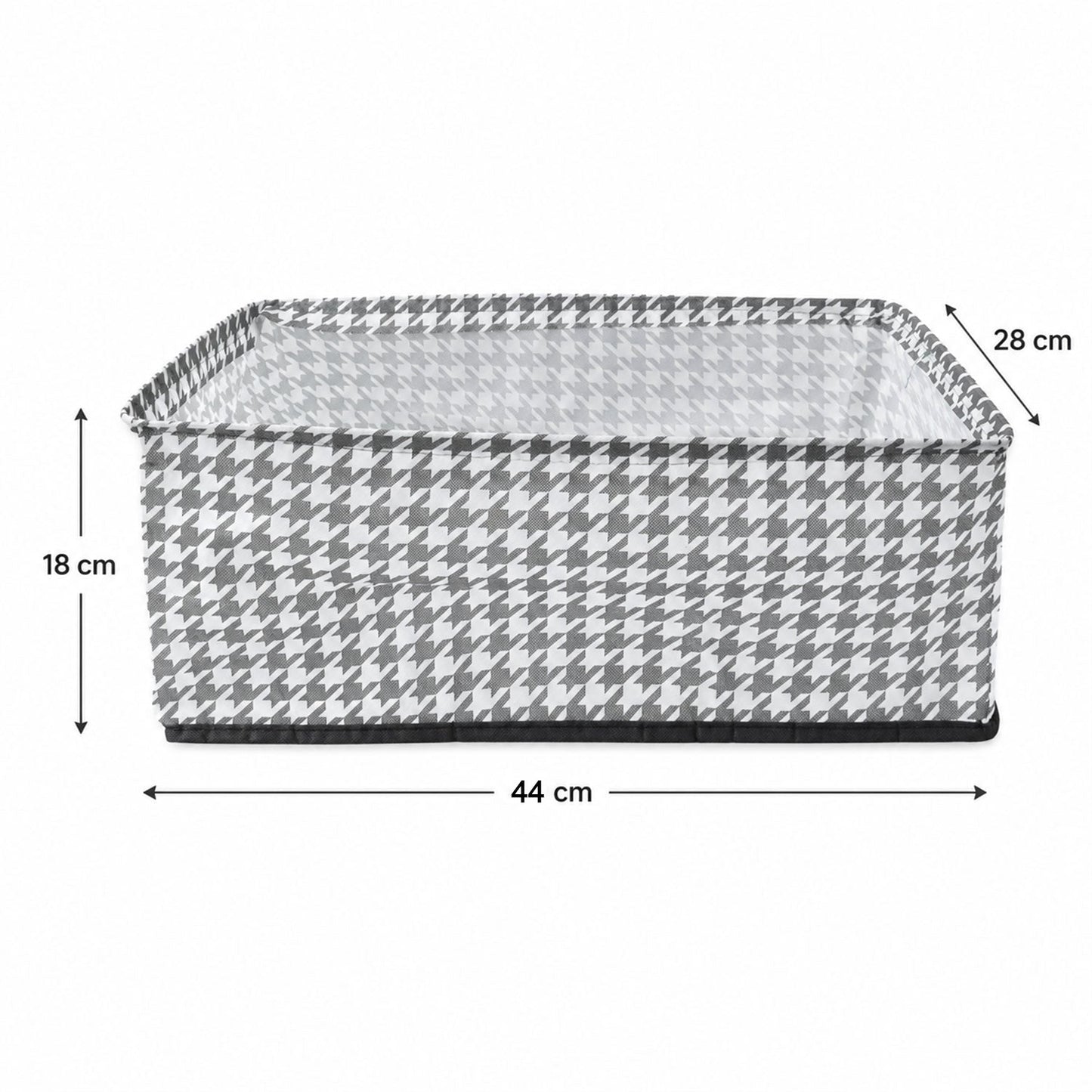 White fabric cloth organizer basket for home storage