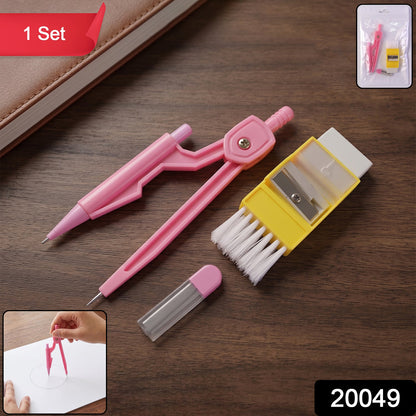 Mini compass and ruler stationery kit for kids