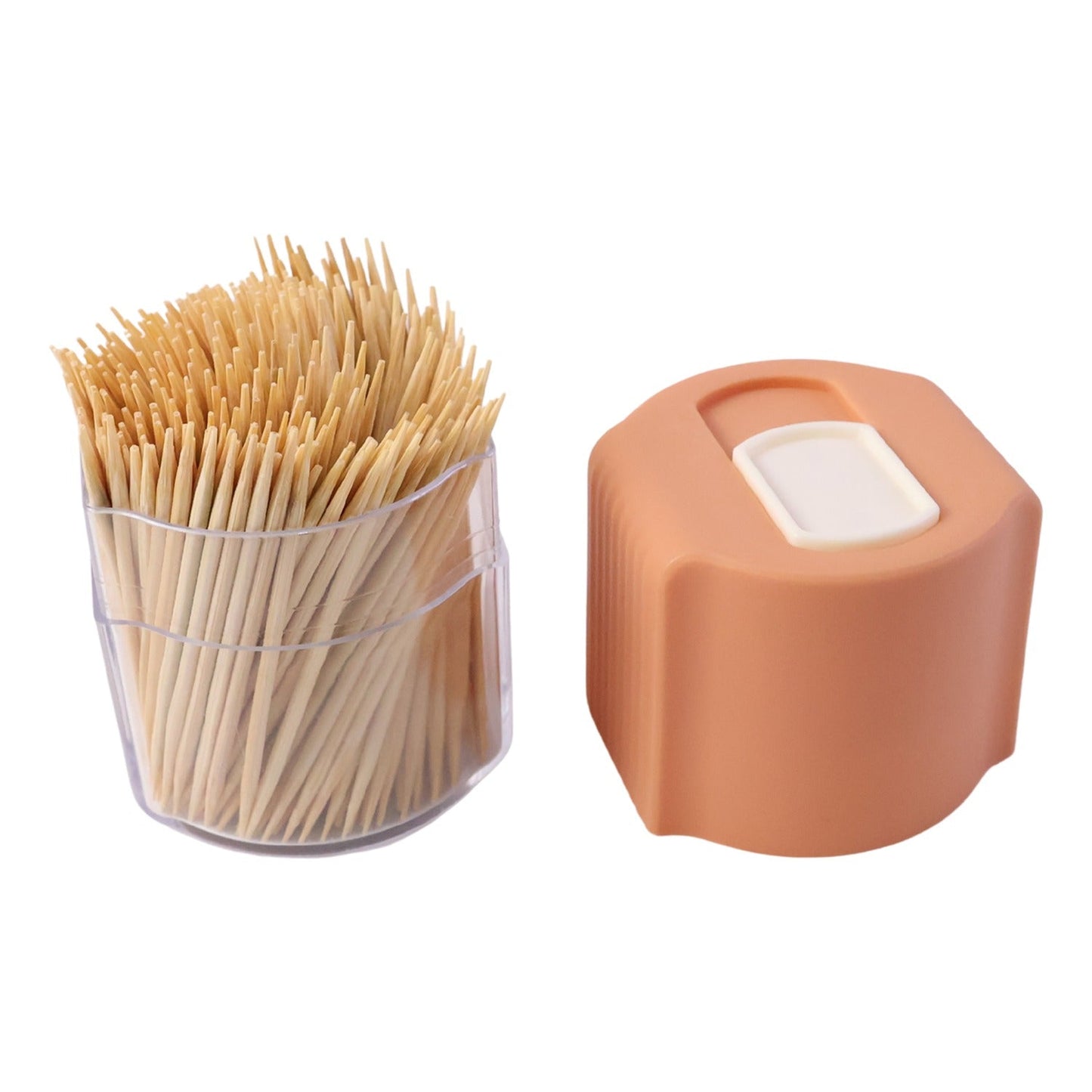 Automatic pop-up toothpick holder with stylish appearance