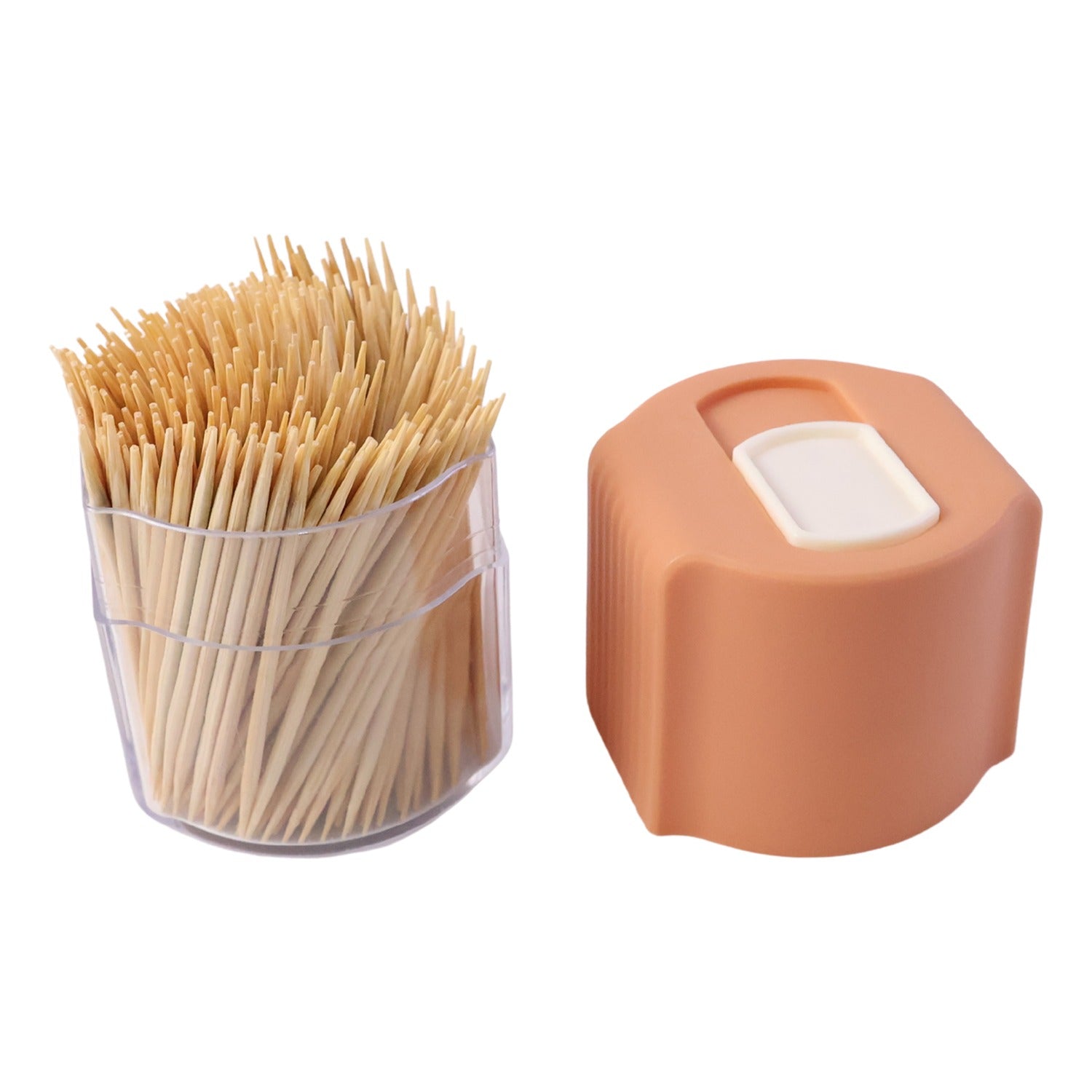 Automatic pop-up toothpick holder with stylish appearance