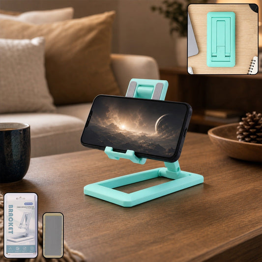 Foldable plastic mobile phone holder stand suitable for smartphones
