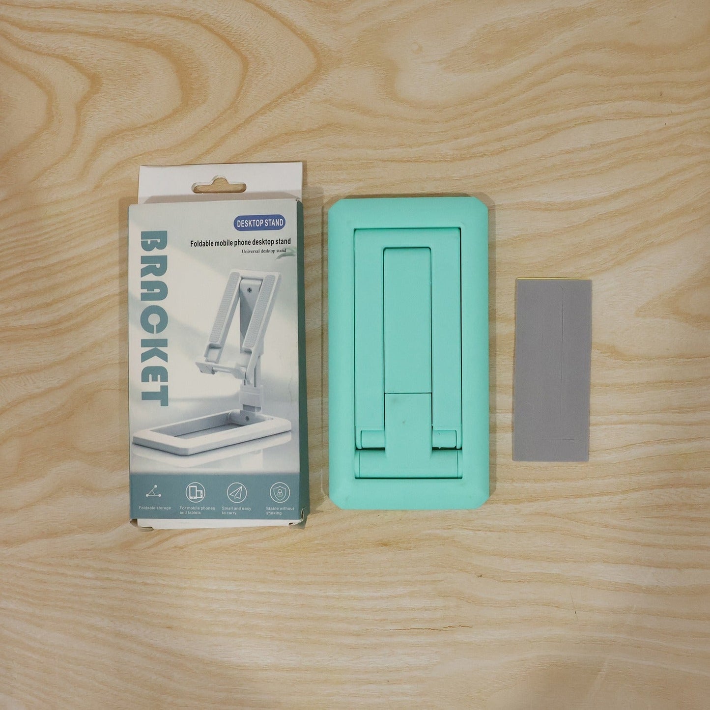 Smartphone on foldable stand for daily use