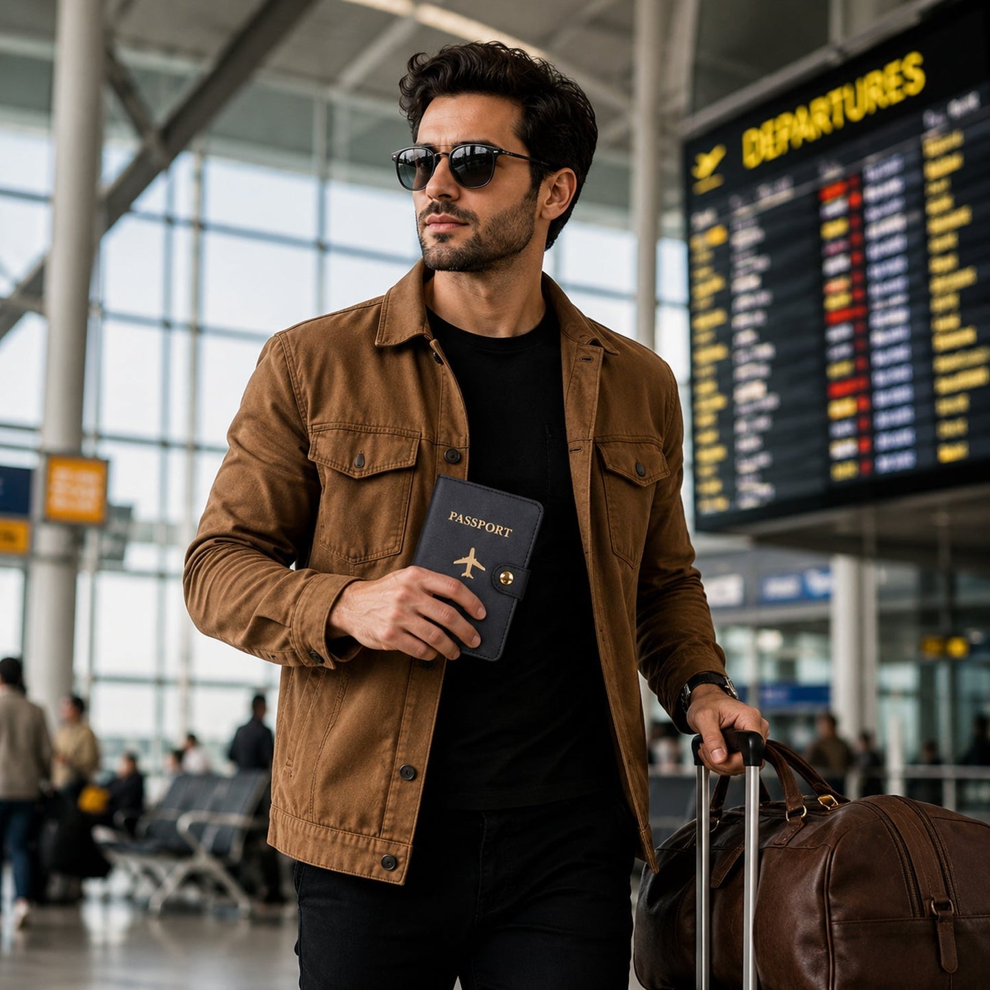 Travel passport wallet suitable for men and women