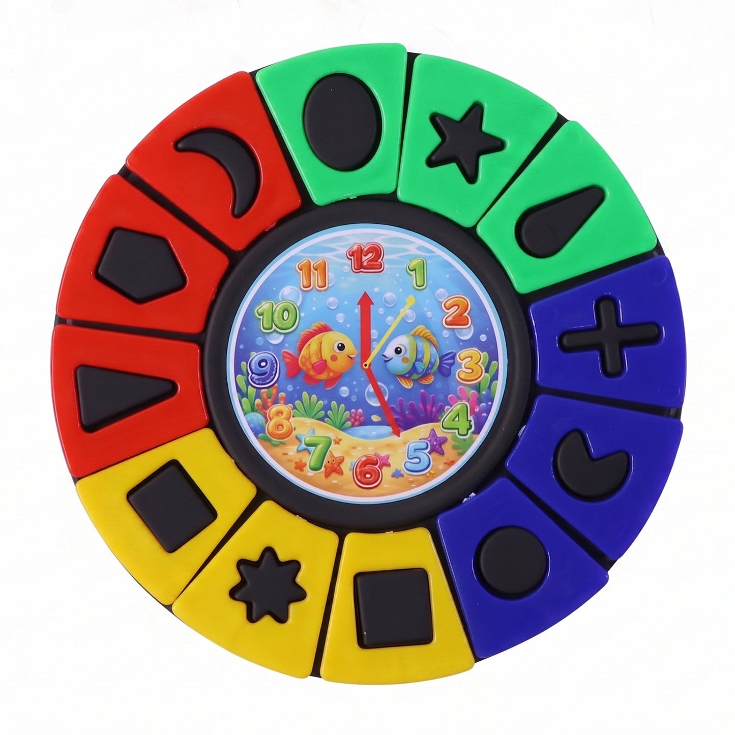 Bright color shape matching educational puzzle game