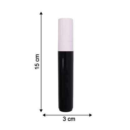 Size guide for chalk marker showing thickness of strokes