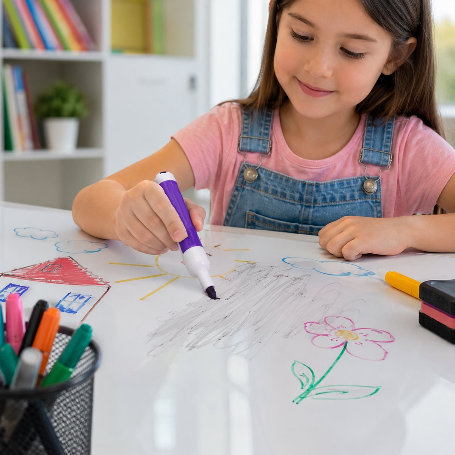 Size guide for dry erase marker pen