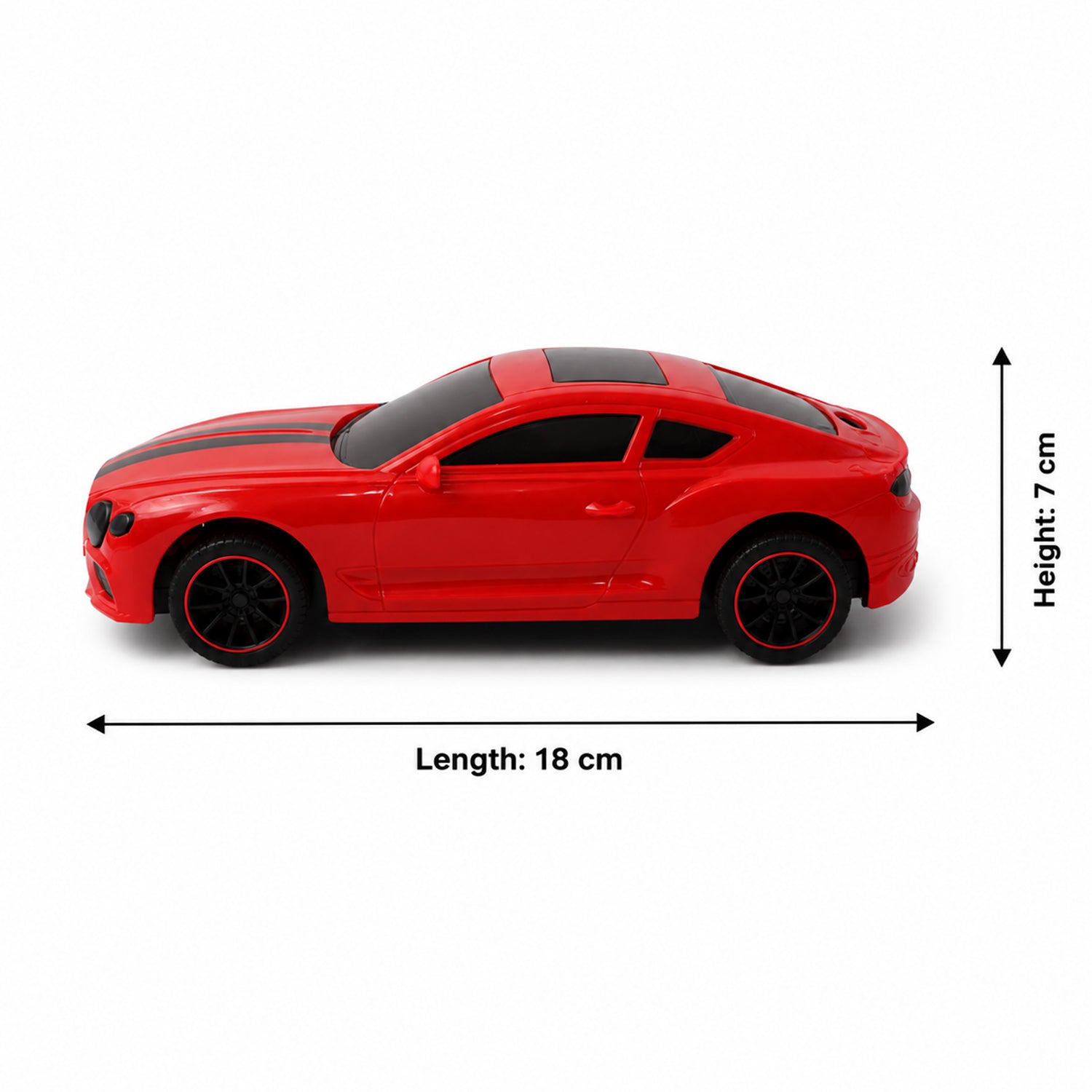 Size guide for remote control sports car toy