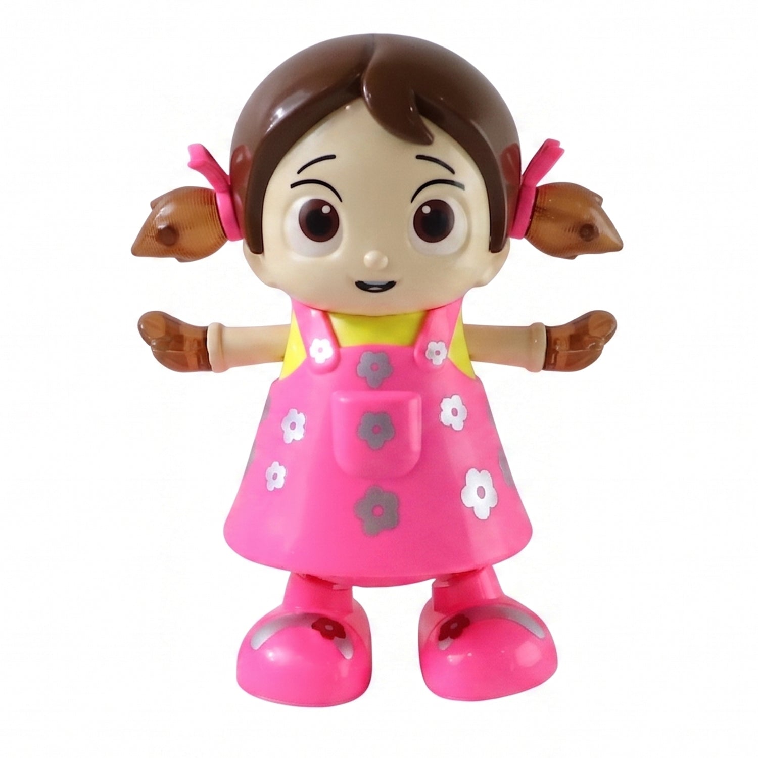 Dancing toy with colorful flashing lights and rotation