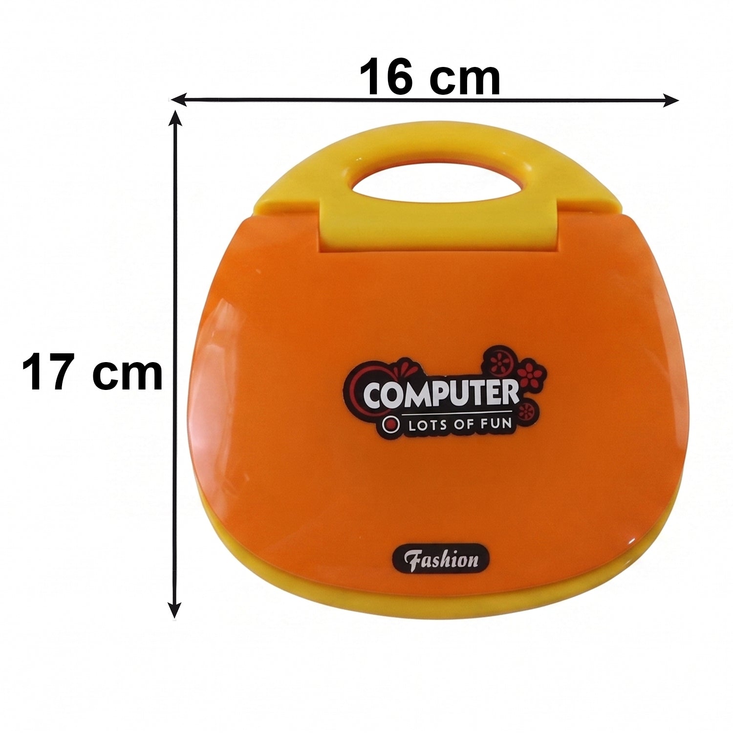 Size and dimensions of kids learning laptop toy