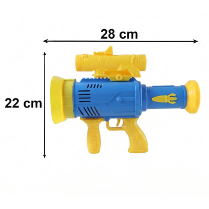 Size dimensions of bubble gun toy