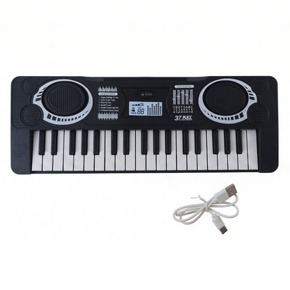 Colorful keyboard toy displaying multiple sound buttons