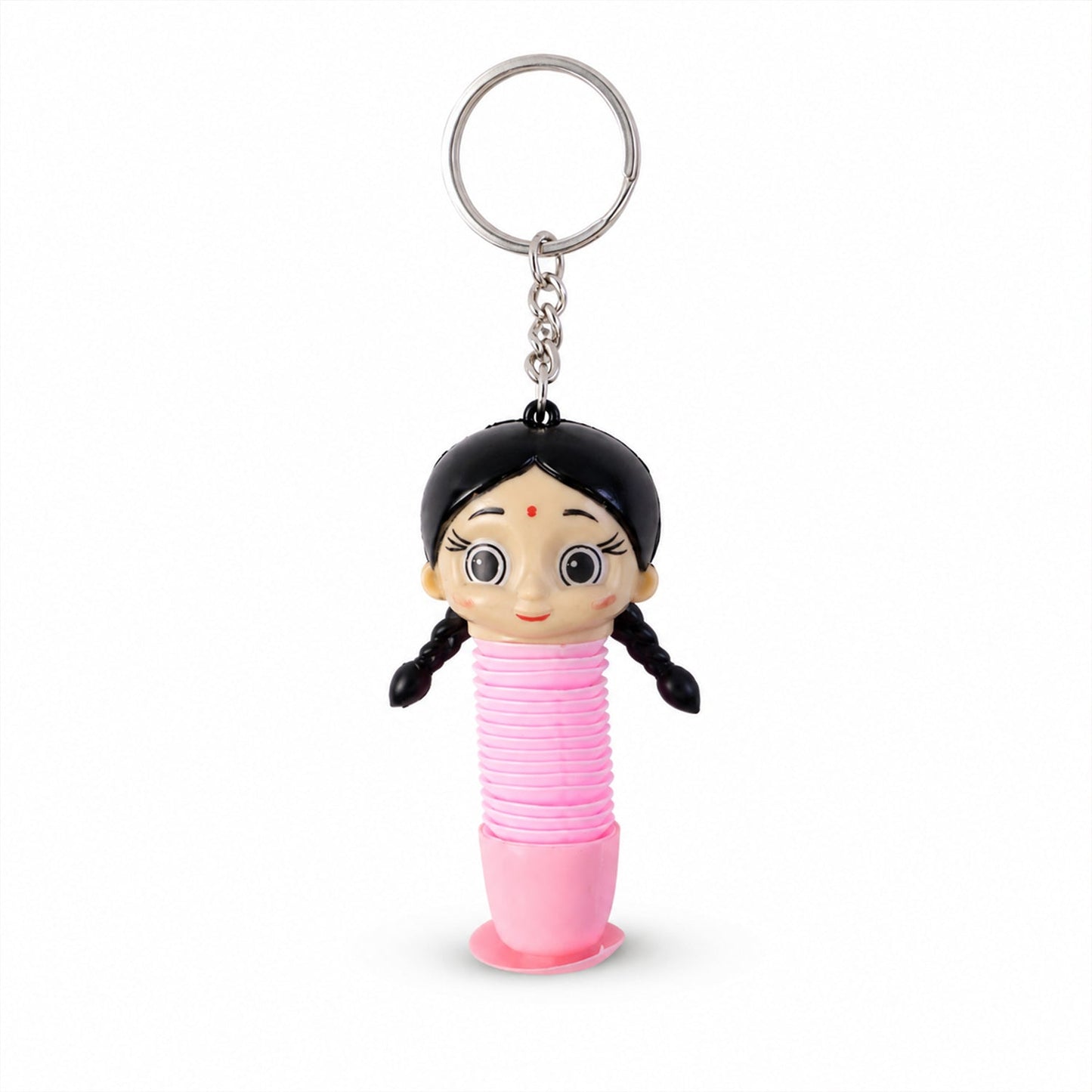 White background of pop tube stress relief toy