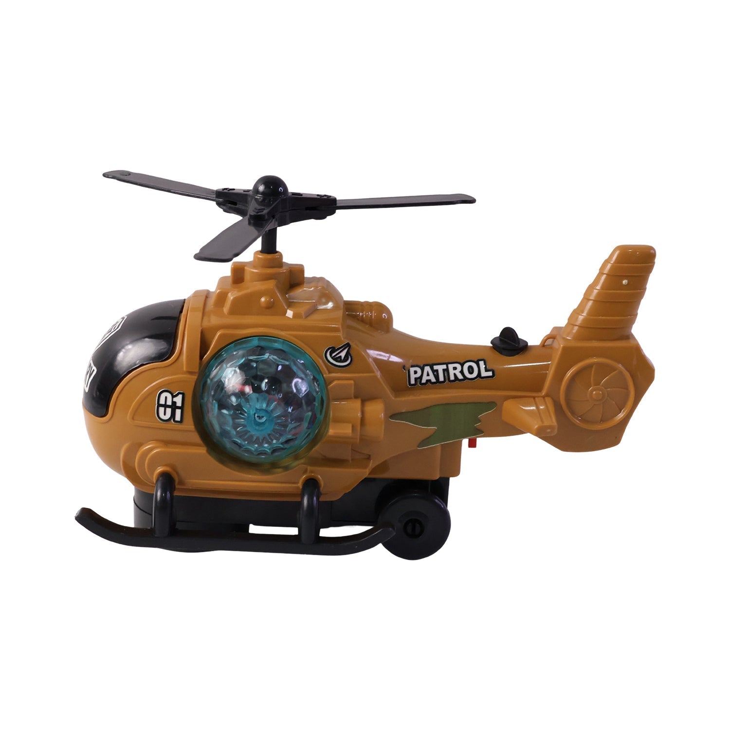 Helicopter toy with mist spray effect