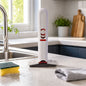Portable handheld mini cotton mop in white for quick cleaning