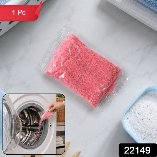 Washing machine cleaner pack with granular descaler