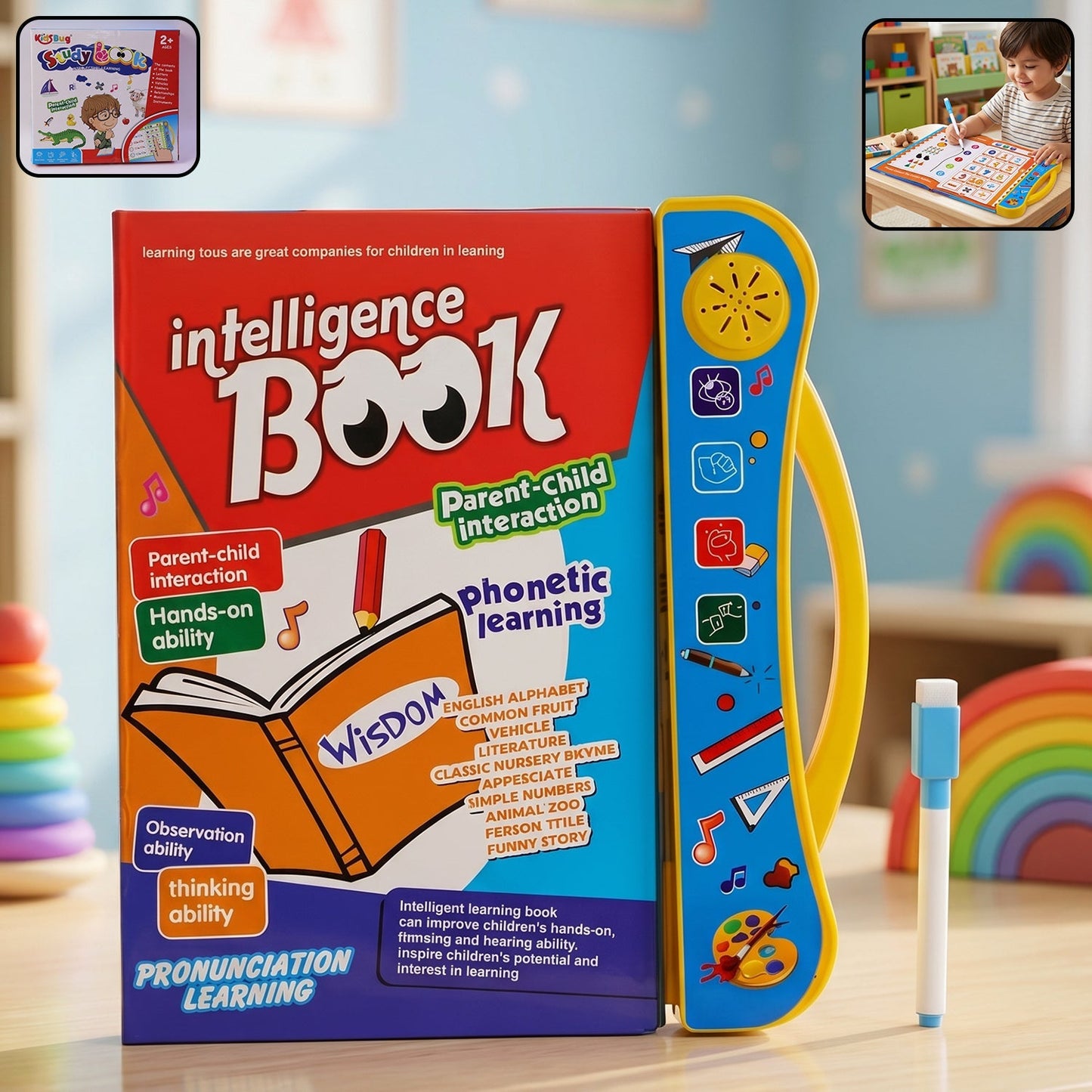 Sound book pen used for phonics and numbers learning