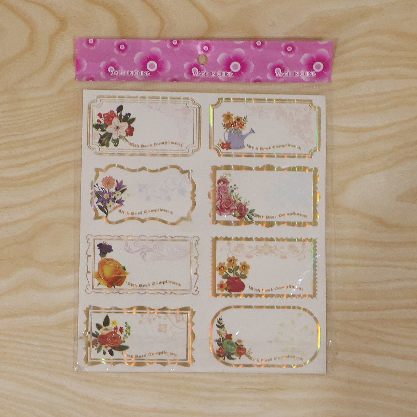 Gift tag stickers pack in gift box for celebration use