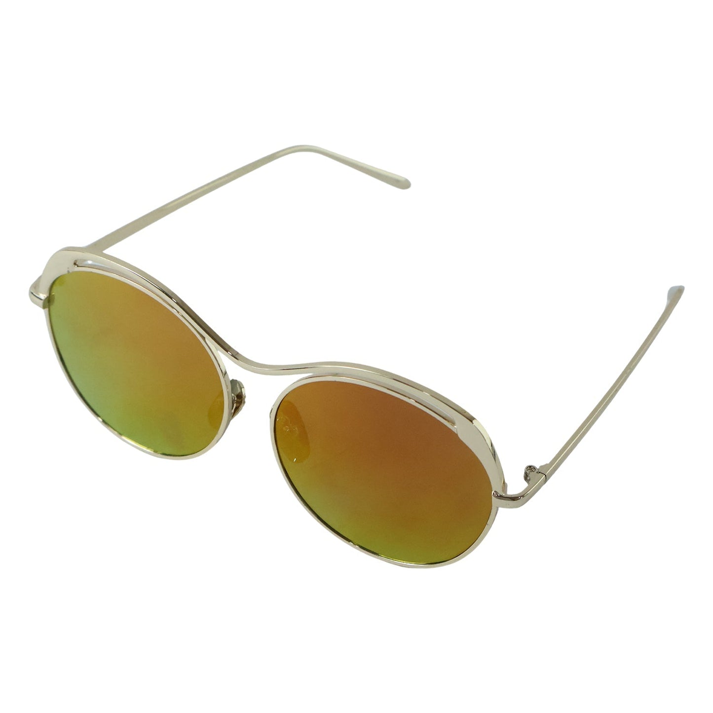 White background displaying stylish sunglasses