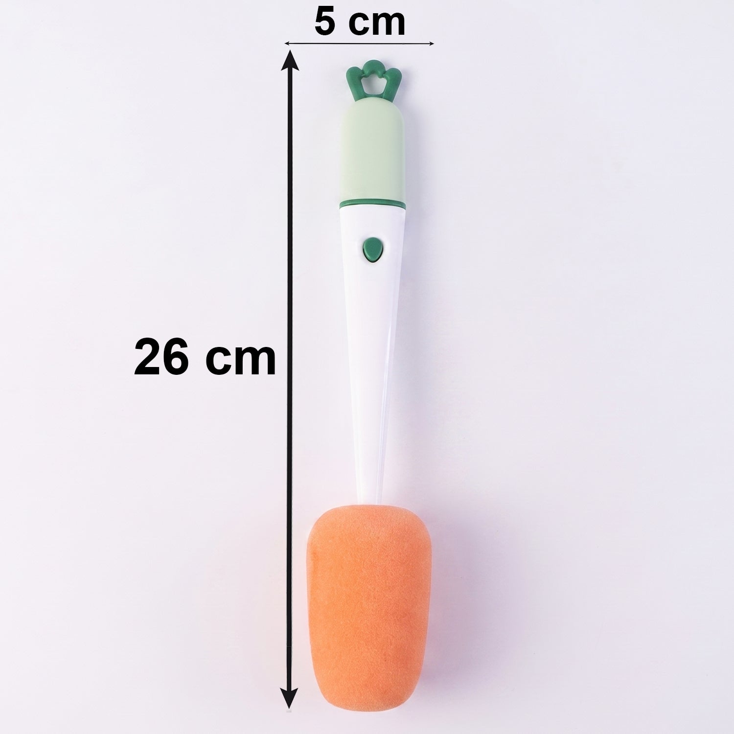 Size guide for various bottle brushes