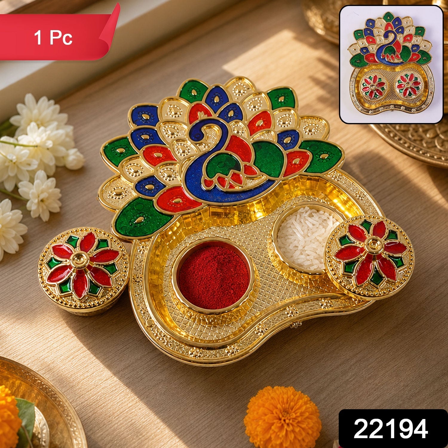 Peacock kankavati pack for puja accessories