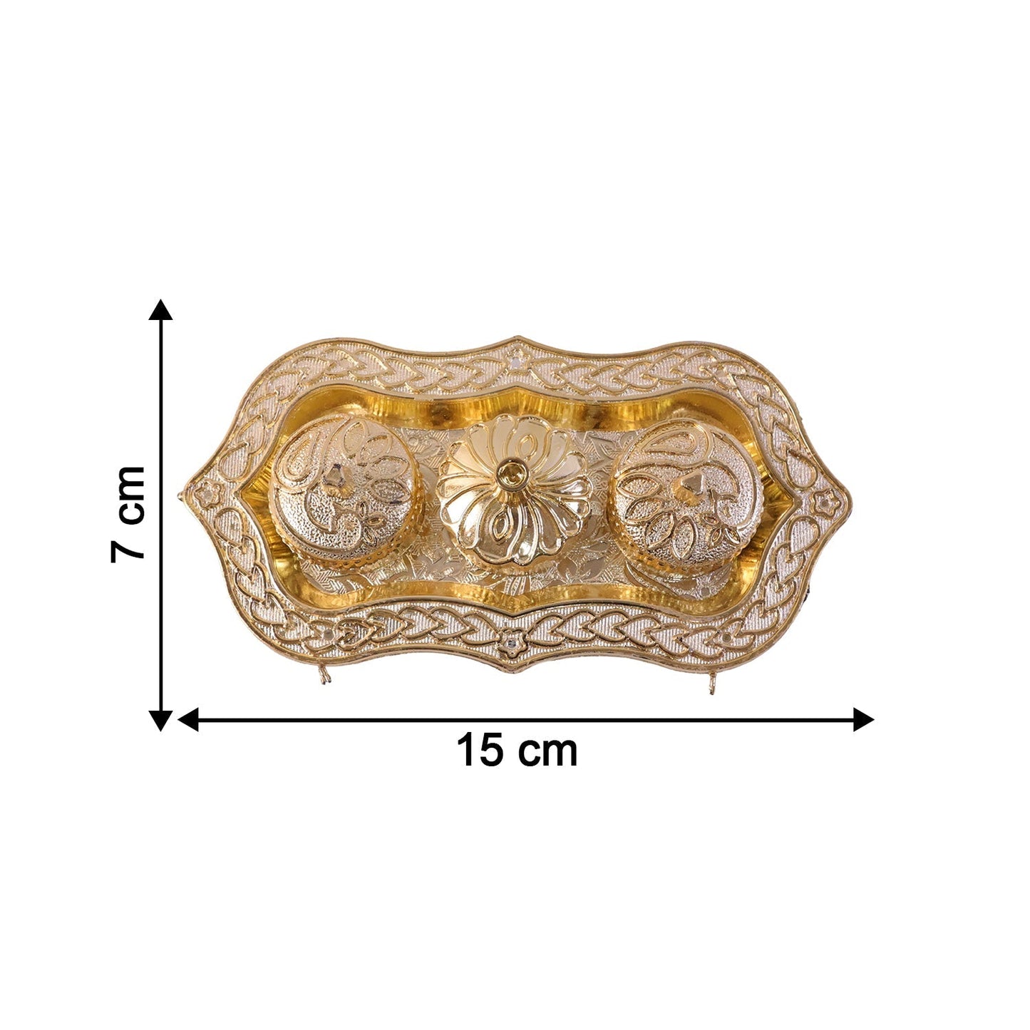 Size guide illustrating dimensions of the Kankavati.