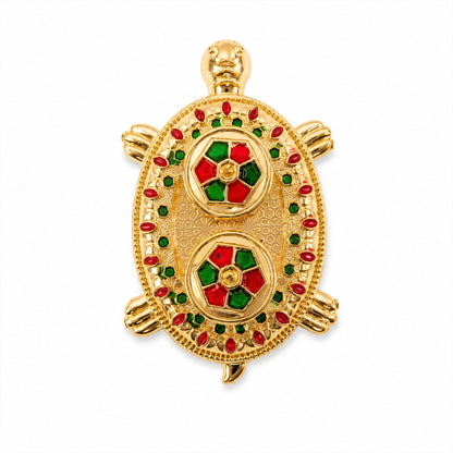 Kankavati kumkum holder on white background