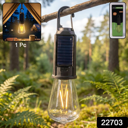 Retail packaging of portable camping lamp with hook
