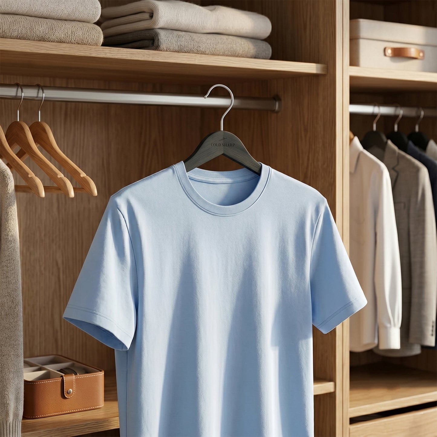 Closet use of premium cloth hanger