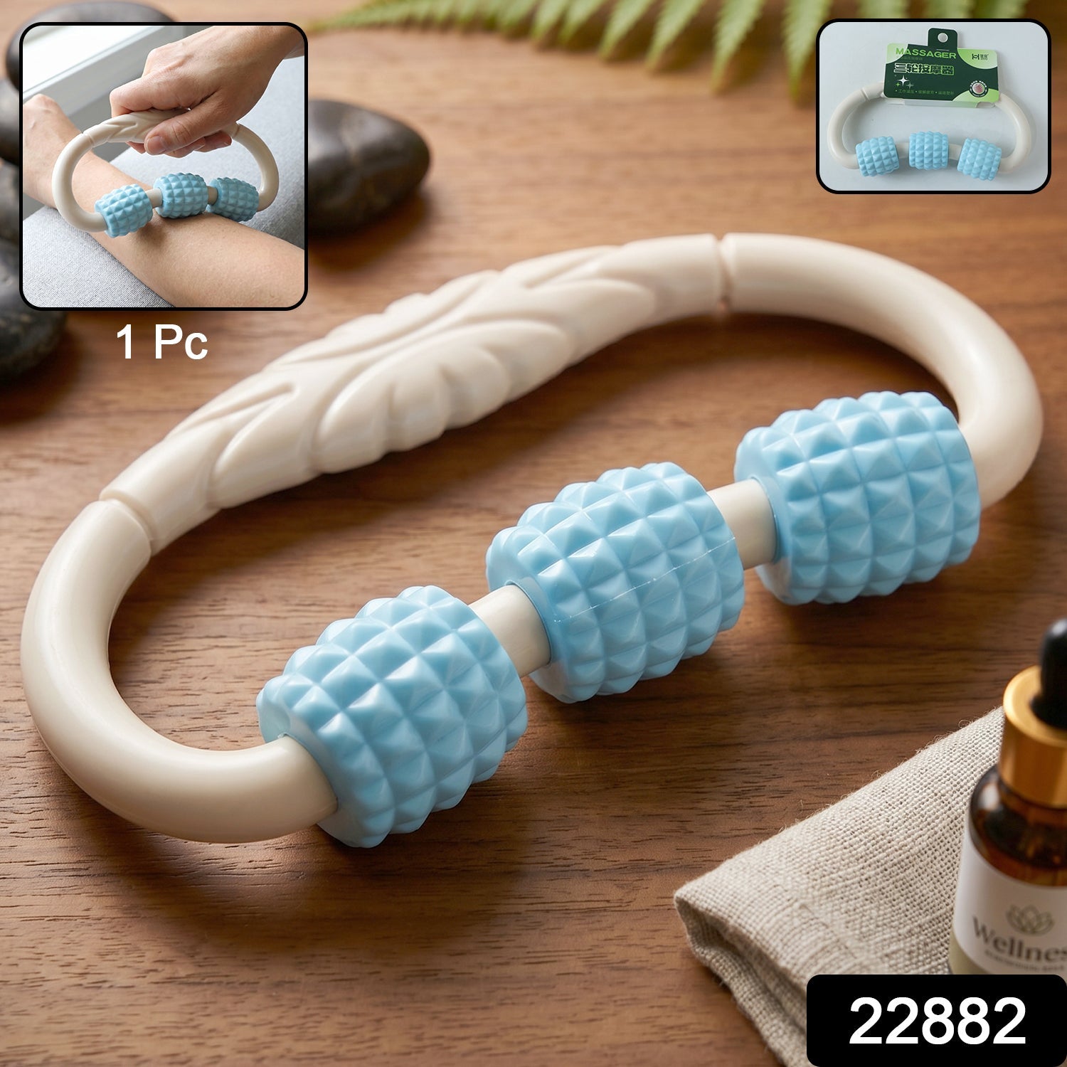 3 roller massager pack for targeted muscle relief