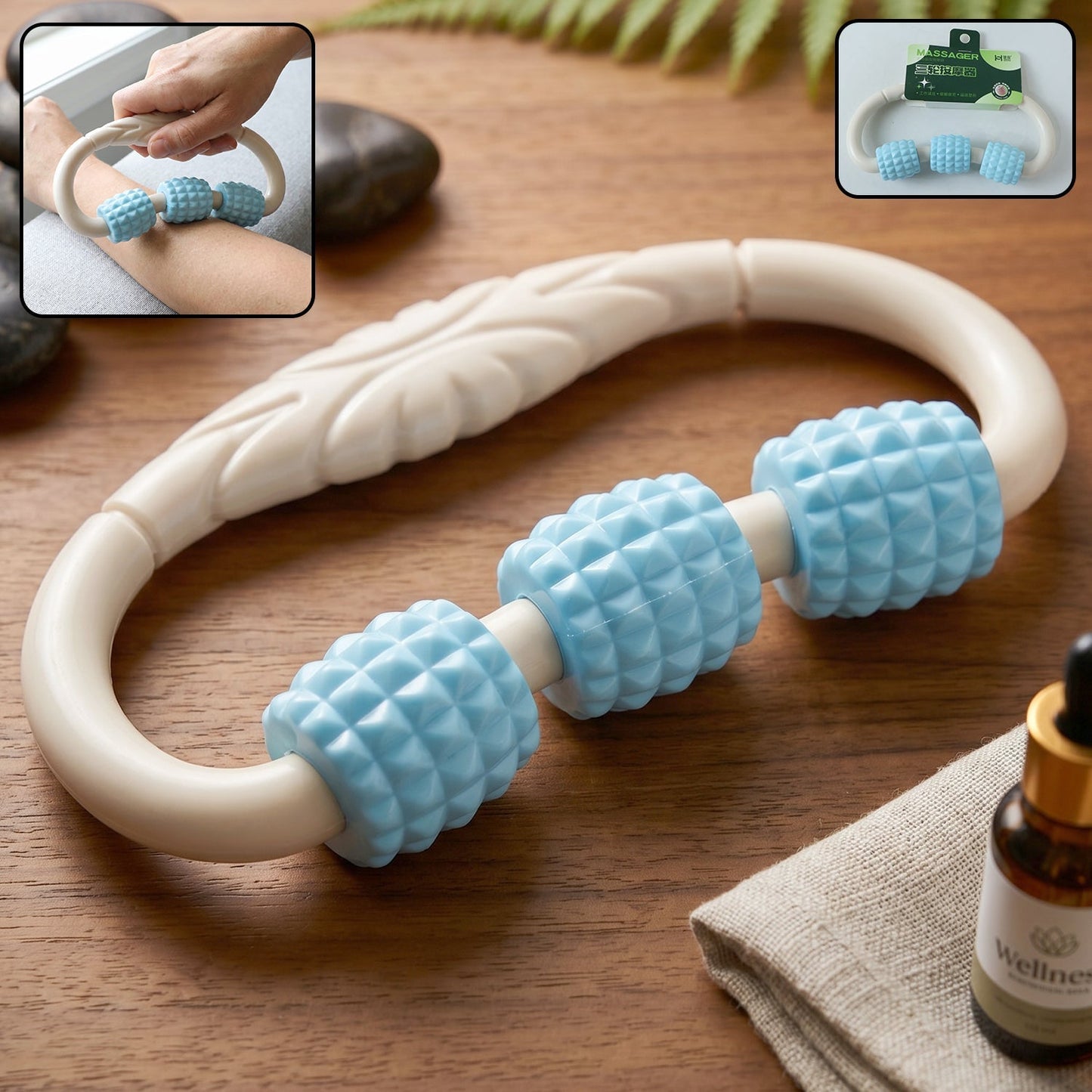 Muscle relaxation roller massager for post-workout recovery