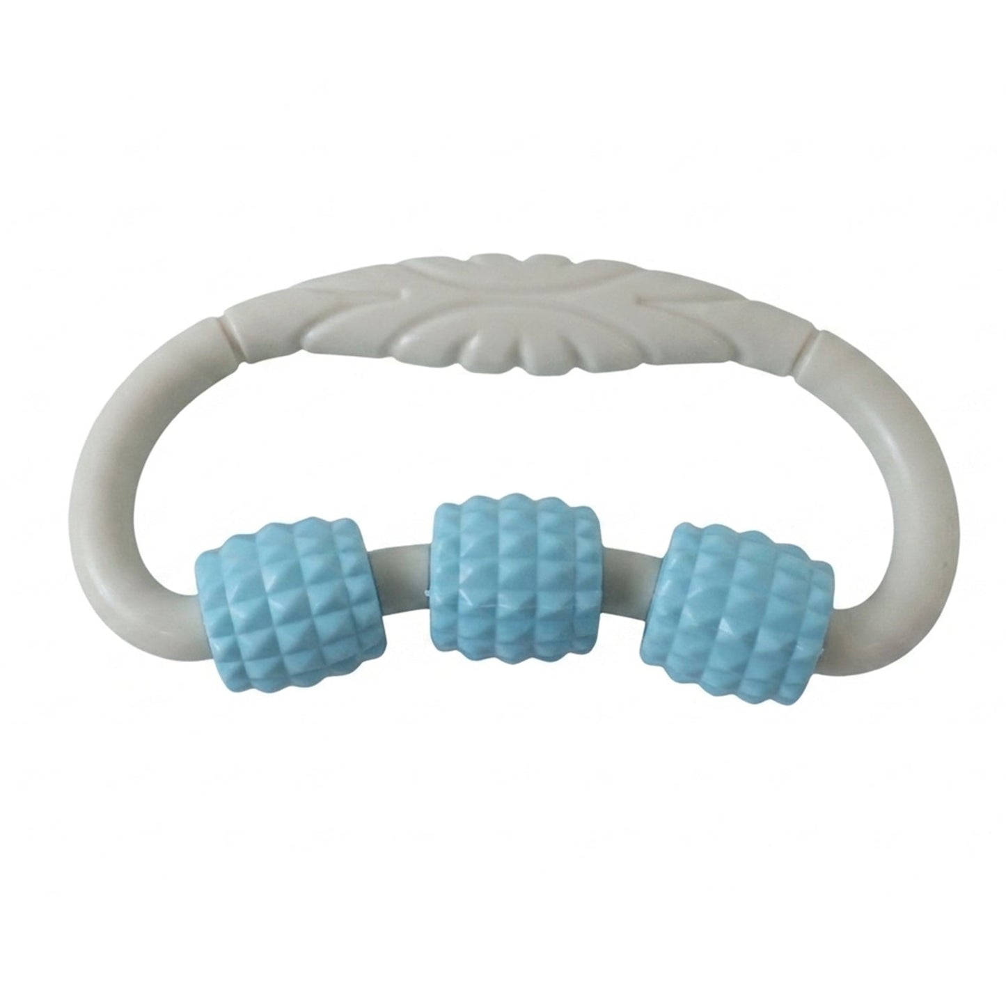 White background showing roller massager size and design
