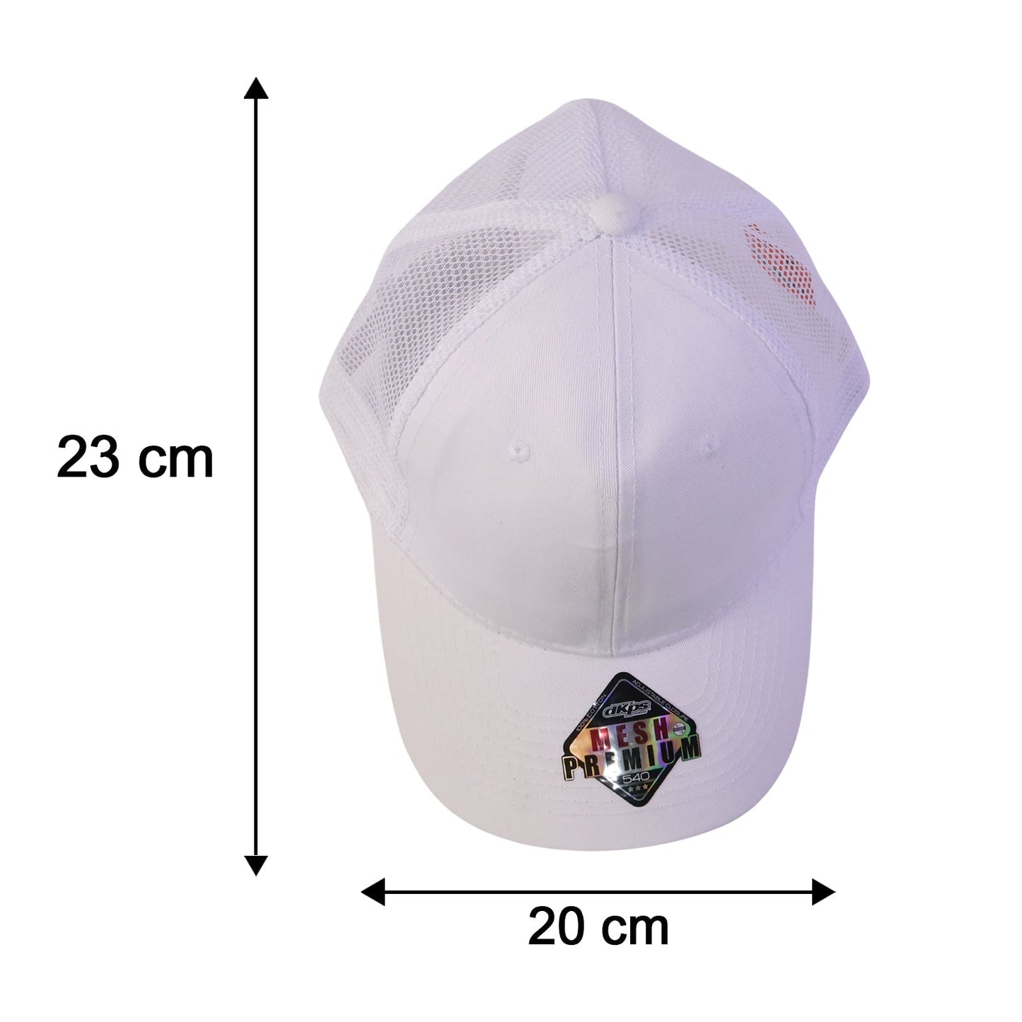 Size guide for breathable trucker cap