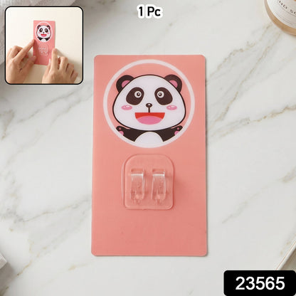 Pack of cartoon adhesive plastic wall hooks for versatile home use